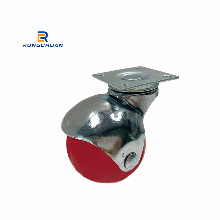 Hot-selling Durable PP Solid Ball Casters Wheel Heavy Duty Caster Bronze Black Red Customized Blue
