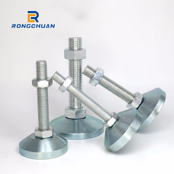 Carbon steel heavy-duty foot cup industrial load-bearing fixed foot cup mechanical adjustment support foot