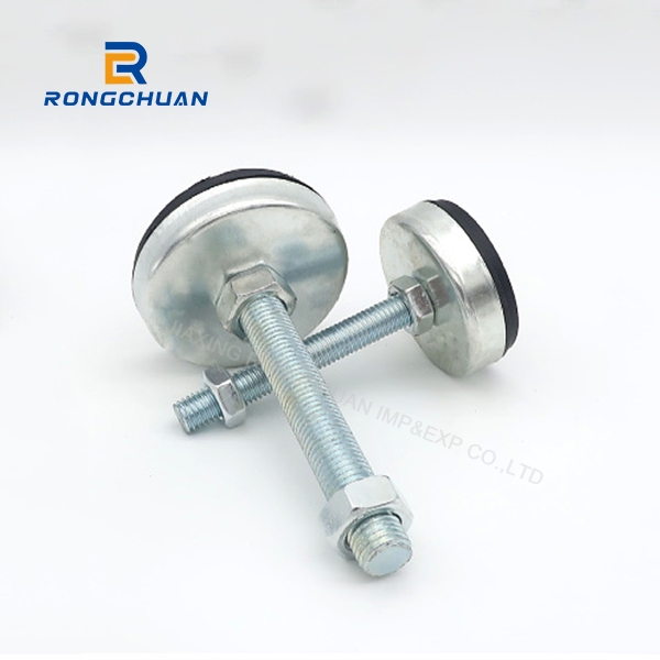 Galvanized adjustable feet – non-slip and shock-absorbing fixed support feet suitable for workbenches