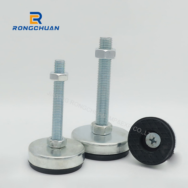 Galvanized adjustable feet – non-slip and shock-absorbing fixed support feet suitable for workbenches