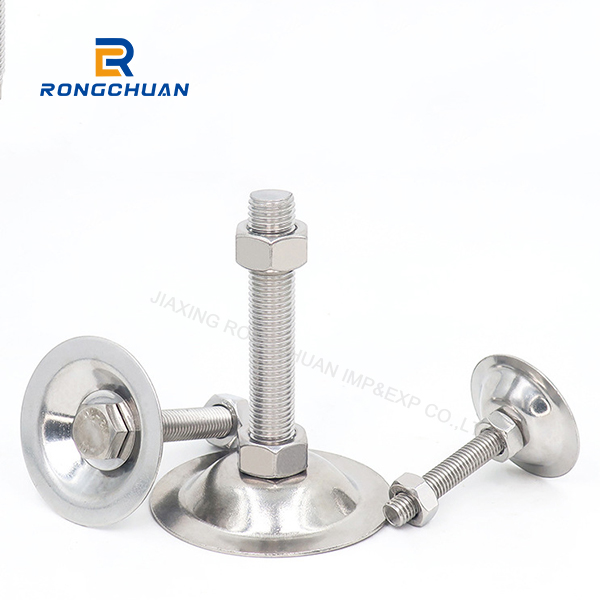304 flat bottom foot cup horn bottom support foot stainless steel adjustment foot cup