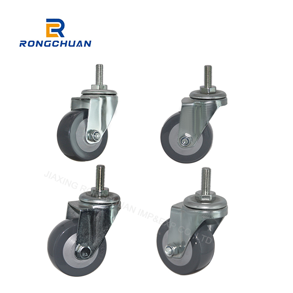 Casters for Sweeping Machines-2.5 Inch  Indoor Noiseless Universal Caster Wheel for Furniture