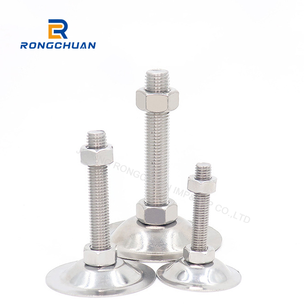 304 flat bottom foot cup horn bottom support foot stainless steel adjustment foot cup