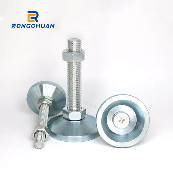 Carbon steel heavy-duty foot cup industrial load-bearing fixed foot cup mechanical adjustment support foot