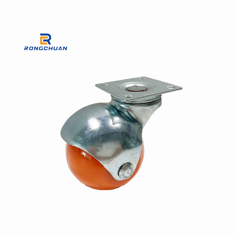 Hot-selling Durable PP Solid Ball Casters Wheel Heavy Duty Caster Bronze Black Red Customized Blue