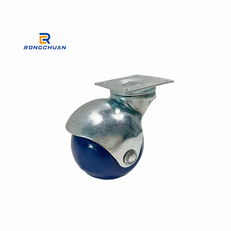 Hot-selling Durable PP Solid Ball Casters Wheel Heavy Duty Caster Bronze Black Red Customized Blue