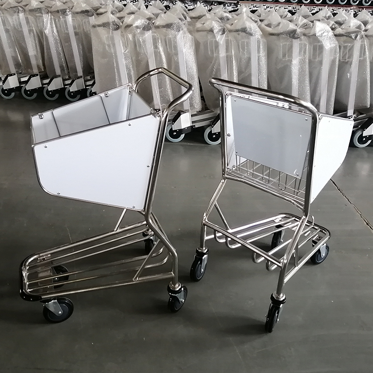 4 Wheel Duty Free Shop Shopping Trolleys Carts Airport Luggage Cart Shopping Cart Airport Trolley