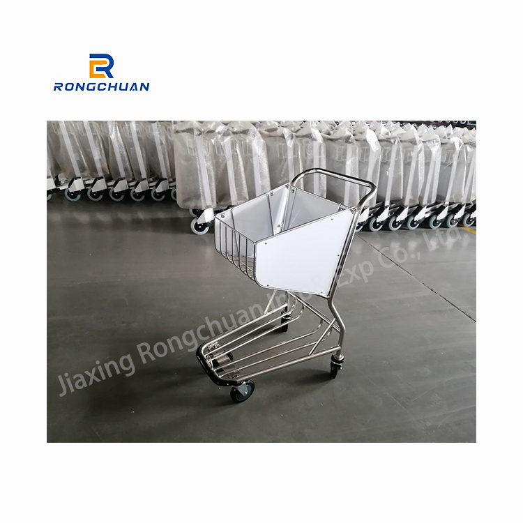 4 Wheel Duty Free Shop Shopping Trolleys Carts Airport Luggage Cart Shopping Cart Airport Trolley