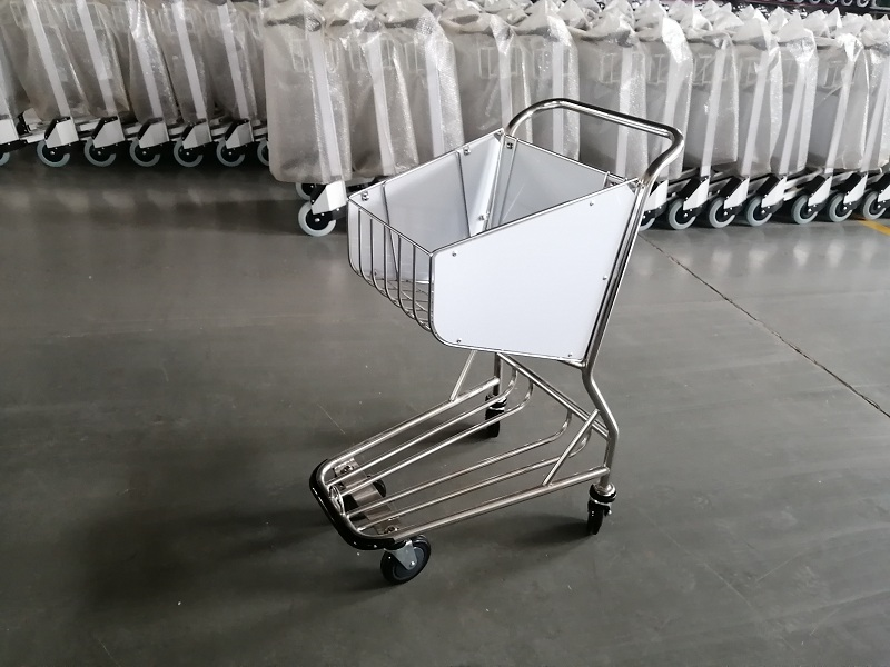 4 Wheel Duty Free Shop Shopping Trolleys Carts Airport Luggage Cart Shopping Cart Airport Trolley
