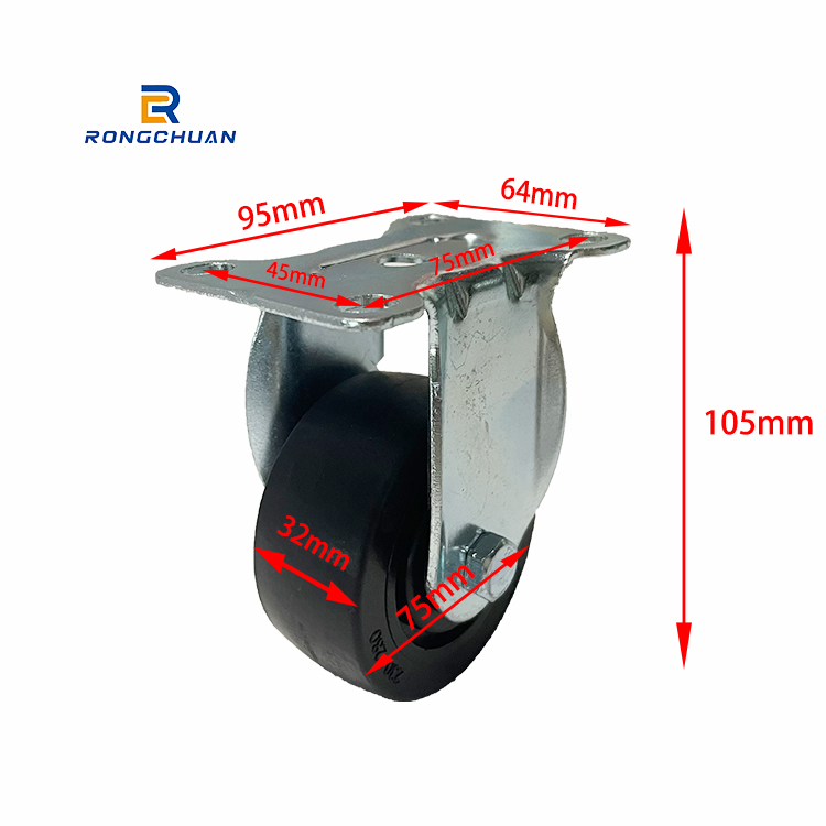 Heavy Duty High Temperature Resistant Caster Wheel PF Hard Tread Used For Baking Cart