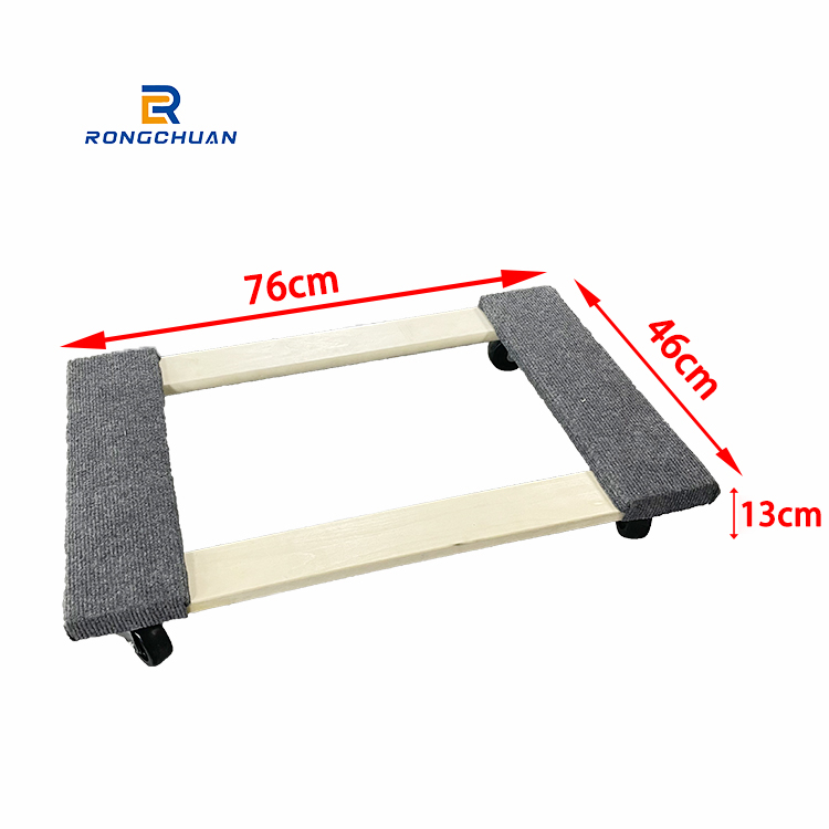 Wooden Standard Rug /Carpet Moving Dolly 4-Wheeled Dolly for Moving and Storage