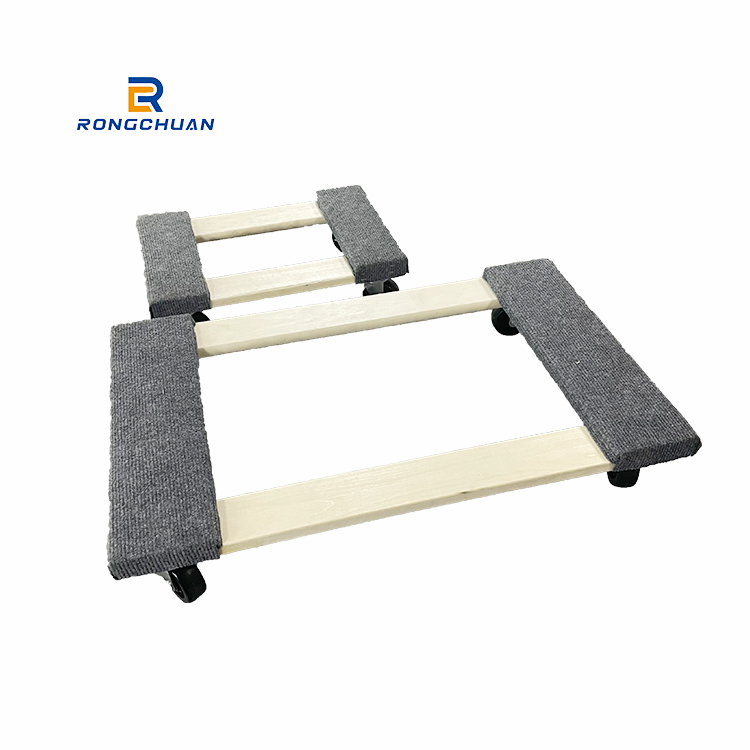 Wooden Standard Rug /Carpet Moving Dolly 4-Wheeled Dolly for Moving and Storage