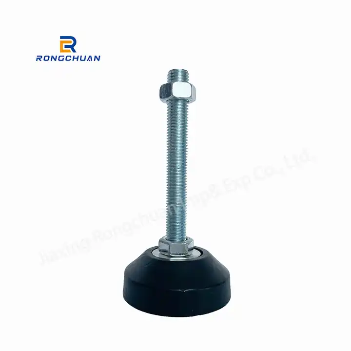 Universal Adjustable Feet Working Table Rubber Flat Bottom Cast Iron Shockproof Galvanized Foot Cup