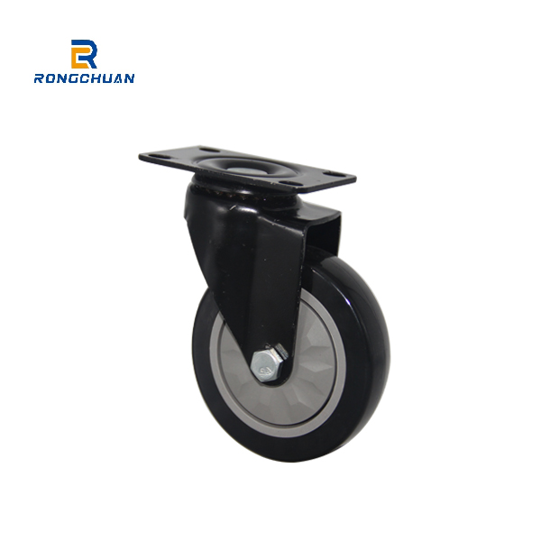 3/4/5 inch High Quality Mediun Duty Black PVC/PP Caster Swivel Type